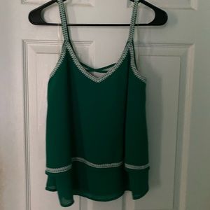Green tank top!